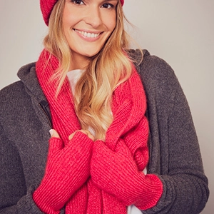 Mitaines laine recyclée Camille